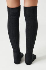 Cable Knit Knee-High Socks - Forever 21