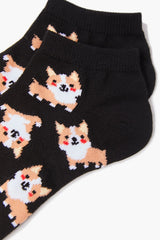 Corgi Print Ankle Socks - Forever 21