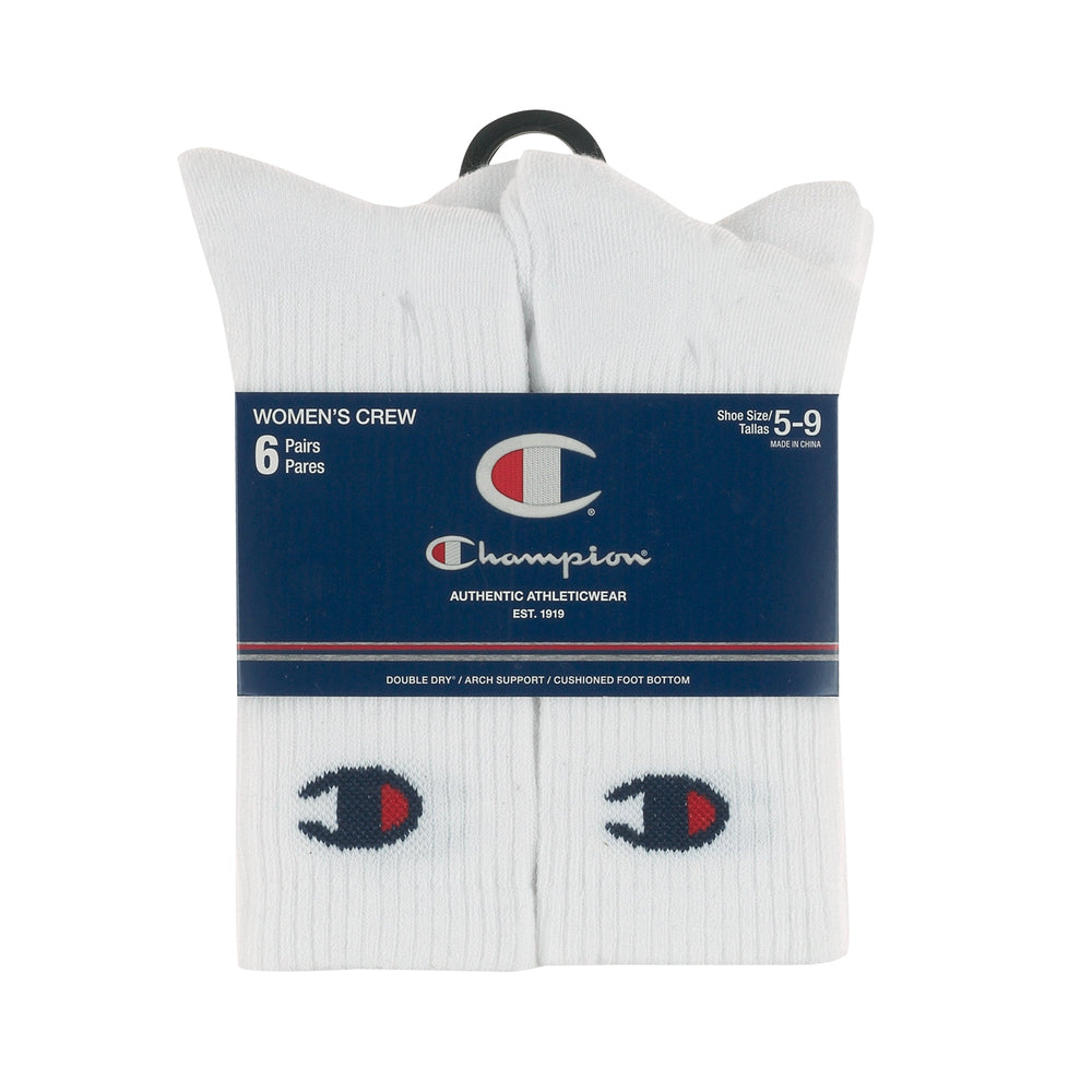 Champion Women's Crew 6 Pack Socks - Forever 21