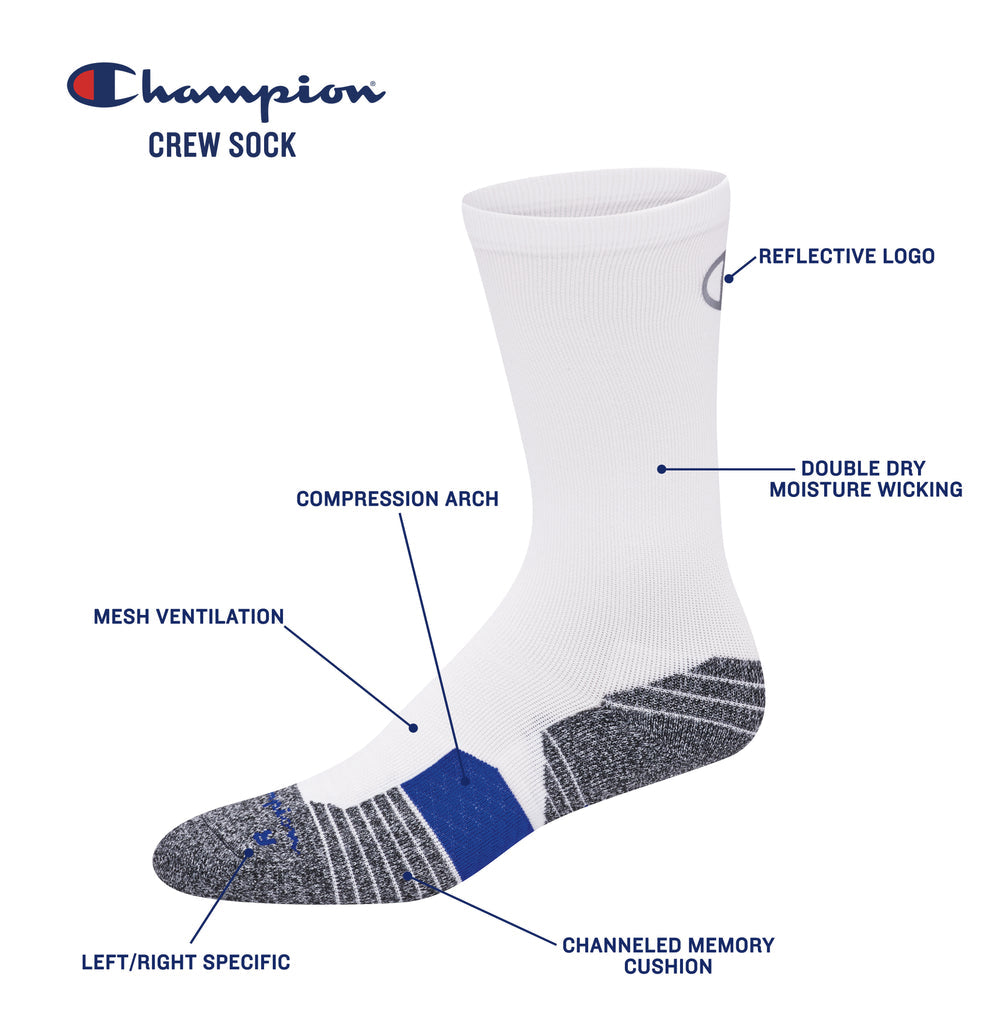 Champion Men's Crew 3 Pack Socks - Forever 21