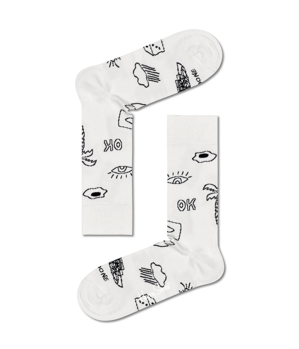 4-Pack Black And White Socks Gift Set Multi - Forever 21