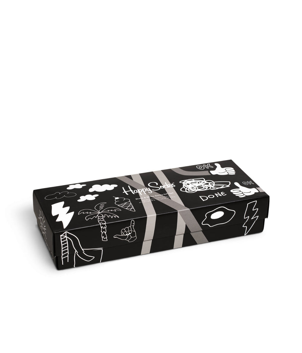 4-Pack Black And White Socks Gift Set Multi - Forever 21